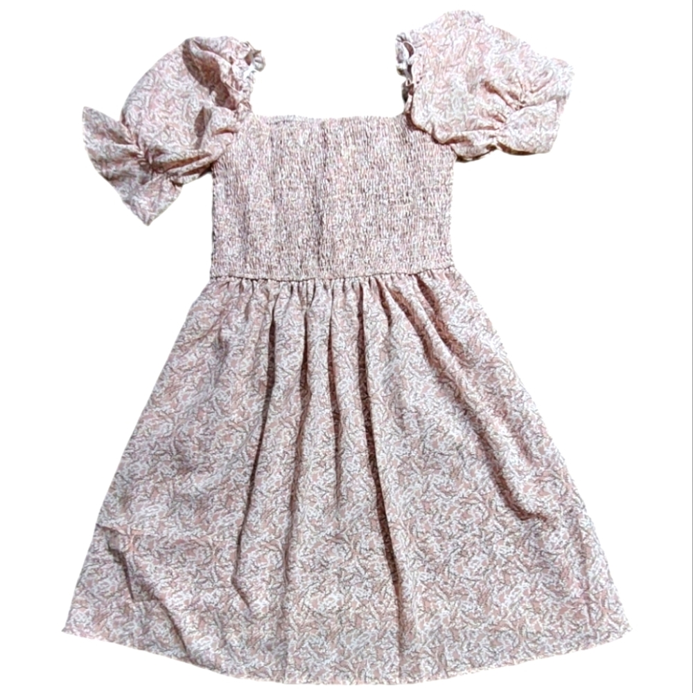 Mini dress puff short sleeves